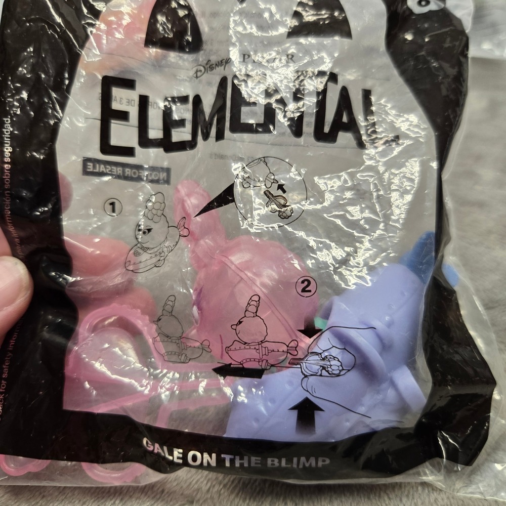 Disney Pixar Elemental Gale on the Blimp McDonald's Happy Meal Toy 2023 Sealed